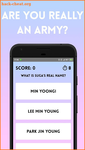 BTS Army Quiz screenshot