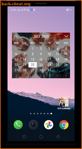 BTS Calendar Widget screenshot