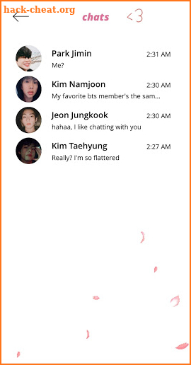 BTS Chat (simulator) screenshot