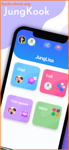 BTS Jungkook & Lisa Chat Kpop screenshot
