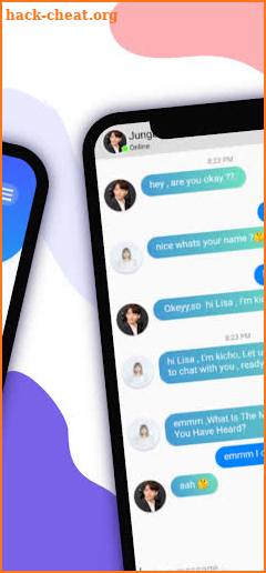 BTS Jungkook & Lisa Chat Kpop screenshot