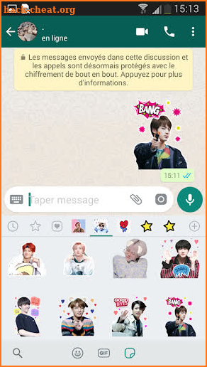 Bts K-Pop Stickers For Whatsapp screenshot