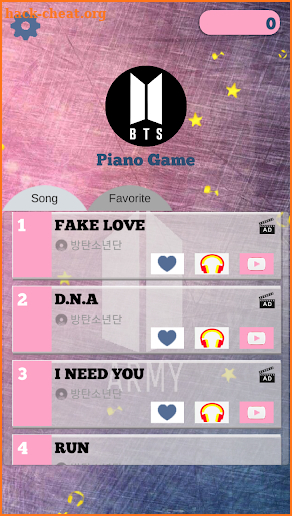 BTS Kpop Piano Tiles Game screenshot