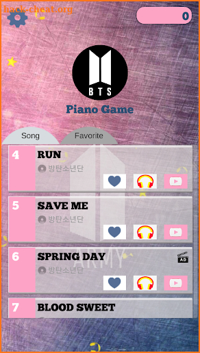 BTS Kpop Piano Tiles Game screenshot