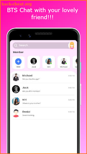 BTS Love Chat Messenger!(Simulator) screenshot