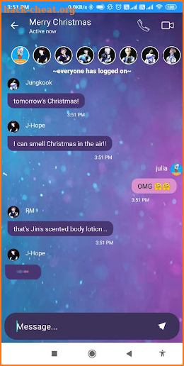 BTS Love Texting (simulator) screenshot