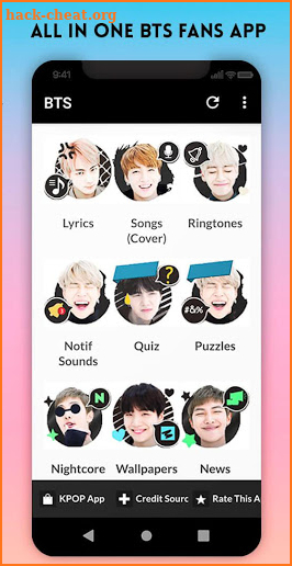 BTS Lyrics Songs & Wallpapers screenshot