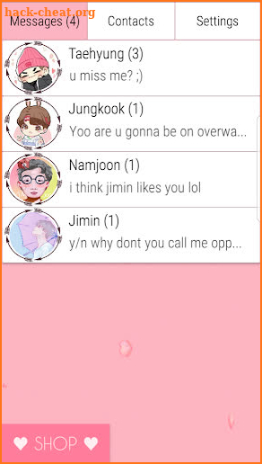 BTS Messenger screenshot
