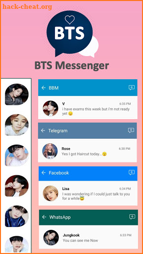 BTS Messenger - Blackpink Chat Simulator, BTS Love screenshot