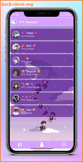 BTS Messenger: Chat Simulation screenshot