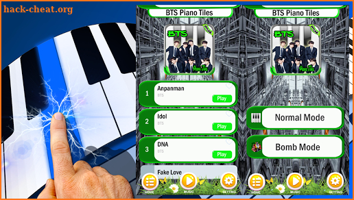 BTS Piano Tiles game - Idol screenshot