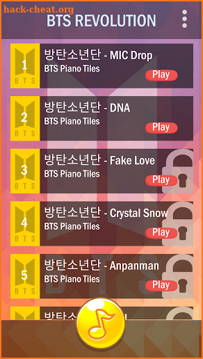 BTS Piano Tiles Revolution screenshot