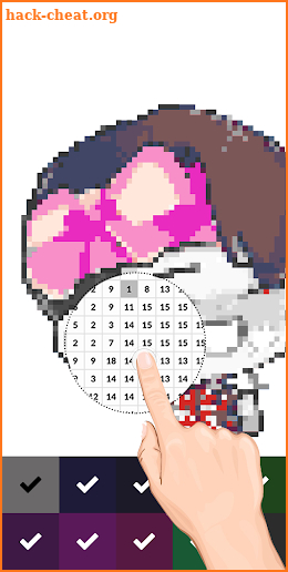 BTS Pixel Art - Number Coloring screenshot