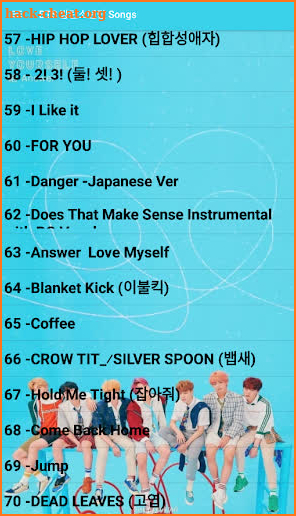 BTS Songs ( Offline - 70 Songs ) screenshot