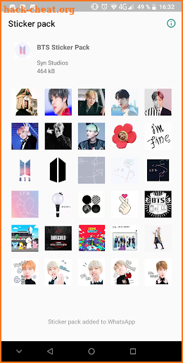 BTS Sticker Pack screenshot