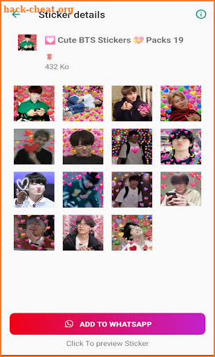 BTS Stickers Animated screenshot