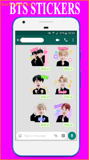 BTS Stickers for Whatsapp - WAStickerApps screenshot