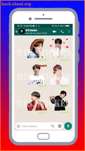 BTS WAStickerApps - BTS Sticker Packs Apps screenshot