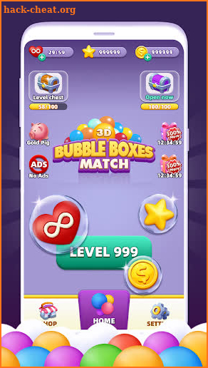Bubble Boxes : Match 3D screenshot