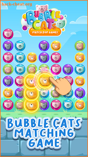 Bubble Cats Match Pop Games screenshot