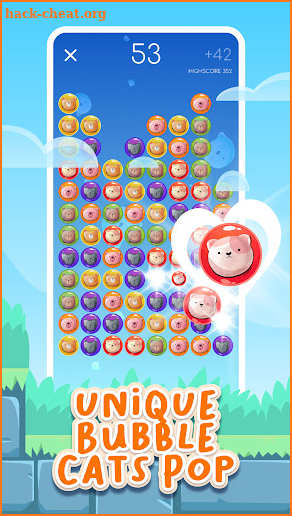 Bubble Cats Match Pop Games screenshot
