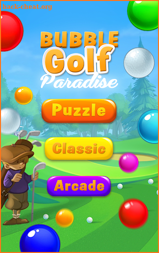 Bubble Golf Paradise screenshot