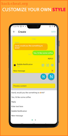 Bubble Notification | Chat Heads screenshot