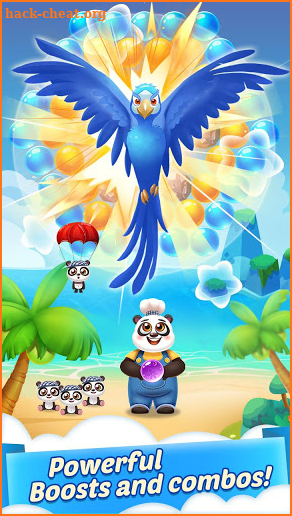 Bubble Shooter Cooking Panda screenshot