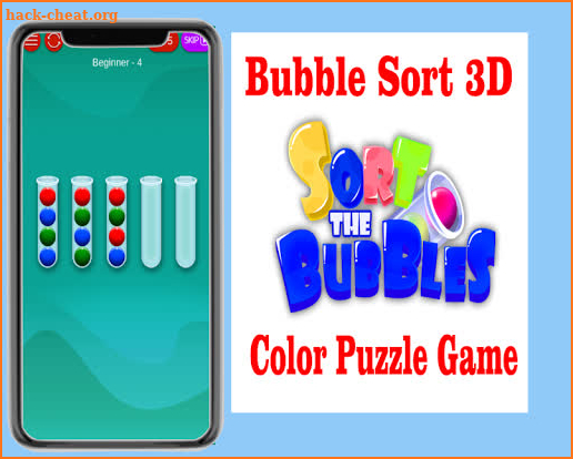 Bubble Sort 3D - Color Puzzle Game screenshot