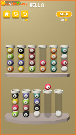 Bubble Sort 3D:Color Puzzle screenshot