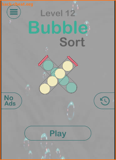 Bubble sort colors screenshot