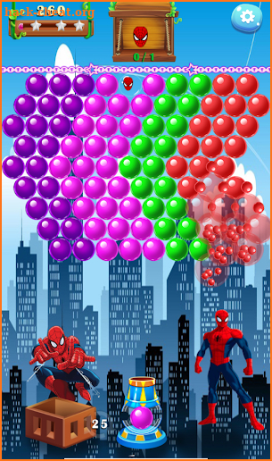 Bubble Spiderman Shooter screenshot