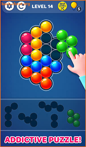 Bubble Tangram Puzzle - Pop it screenshot