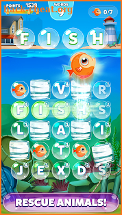Bubble Words Game - Search and Connect the Letters screenshot