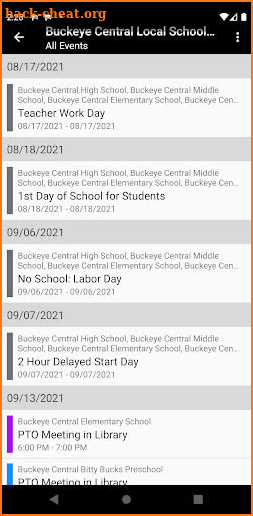 Buckeye Central Local School District screenshot