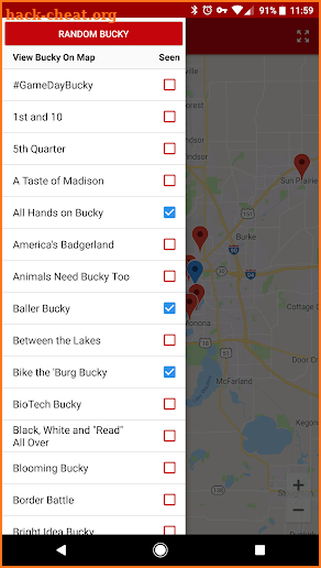 Bucky on Parade Finder screenshot