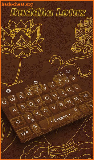 Buddha Lotus Keyboard Theme screenshot