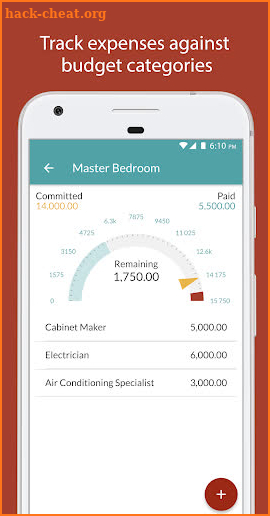 Budget My Reno - home renovation expense tracker screenshot