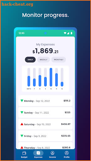 Budget Tracker by Fold Money screenshot