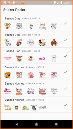 Buenos Dias Buenas Noches Stickers- WAStickerApps screenshot