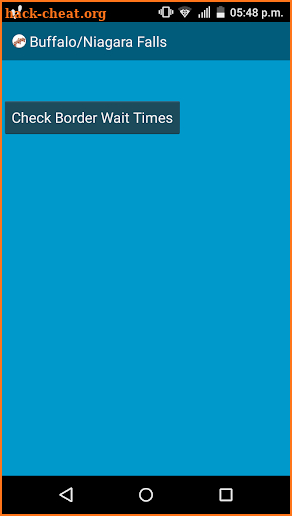 Buffalo/Niagara Falls Bridges Border Wait times screenshot