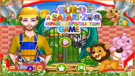 Build a Safari Zoo Repair & Construction Game screenshot