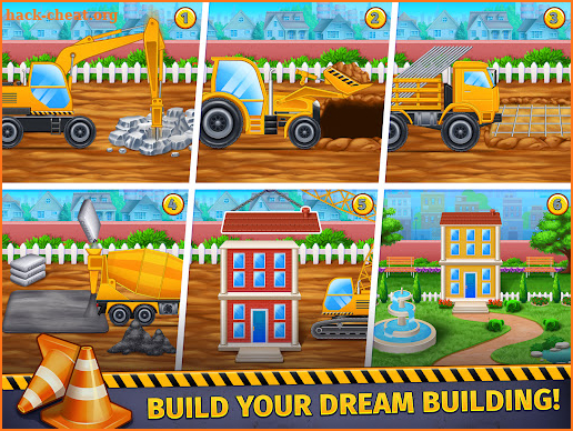 Build house construction truck screenshot
