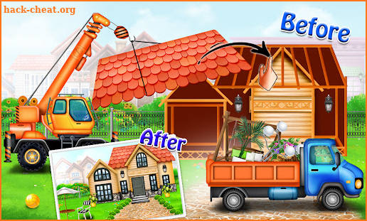 Build House with Trucks - Kids Construction Game screenshot