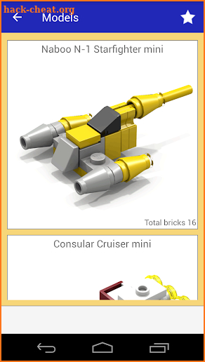 Build Star Ships Instructions screenshot