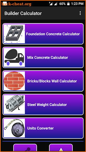 Builder Calculator - Concrete Volume Calculator screenshot