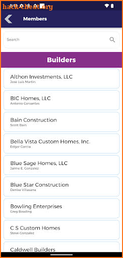 Builders Outlook screenshot