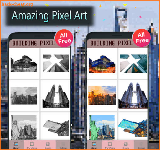 Building Color By Number-Pixel Art screenshot