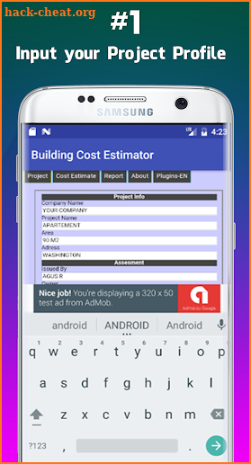 Building Cost Estimator screenshot