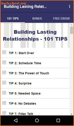 Building Lasting Relationships screenshot